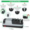 4 In 1 Electric Knife Sharpeners for Straight Blade Knives Serrated Knives Ceramic Knives and Scissors