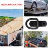4 Pack D Rings Tie Down Anchors Heavy Duty Tie Down Hooks For Truck Bed Bracket Trailer Tie Downs D-Ring Anchor D Lashing Ring For Cargo Trailers