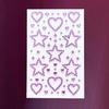 3D Stickers for Gift Wrapping and Cards, Heart and Star Decorative Stickers for Scrapbooking and DIY Crafts