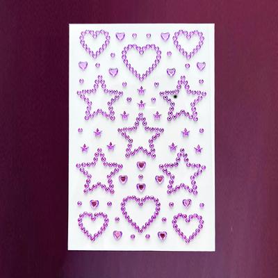 3D Stickers for Gift Wrapping and Cards, Heart and Star Decorative Stickers for Scrapbooking and DIY Crafts
