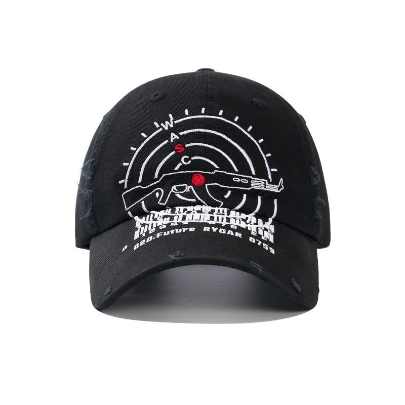 

New camouflage sunscreen baseball cap, wide brim, big face, small bullseye embroidered baseball cap Adjustable