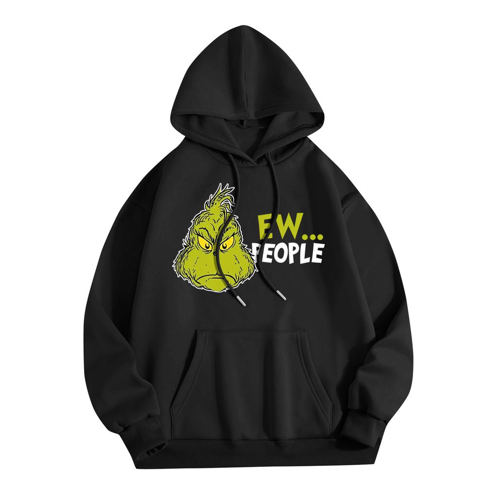 Women's Fashion Women's Lightweight Long Sleeve Pullover With Pockets Preppy Graphic Hoodie