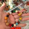 Dunhuang 108-Bead Bodhi Bracelet - Weathered Charcoal Design, Unisex