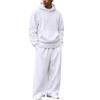 Ensemble sweat à capuche zippé et pantalon de jogging d'hiver pour homme - Tenue décontractée par temps froid