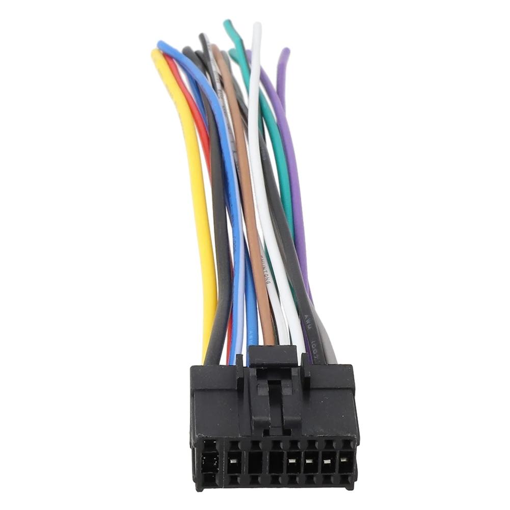 Audio Cable For Pioneer DEH12 DEH23 DEH2300 16-Pin Car CD Stereo Radio Wiring Harness Connector Cables Auto Electronics