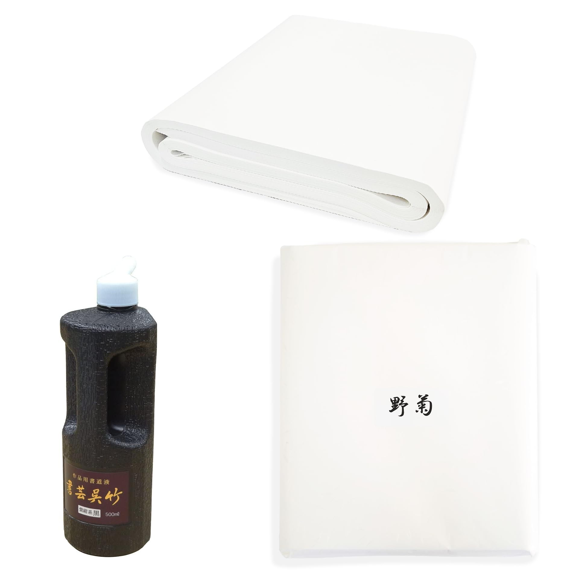 

Набір 100 аркушів паперу Scroll Wild 500 мл туші Kuretake Shikon від Hanshiya Ідеально підходить для малювання та фінального Ідеально підходить для каліграфічного паперу початкової школи білий