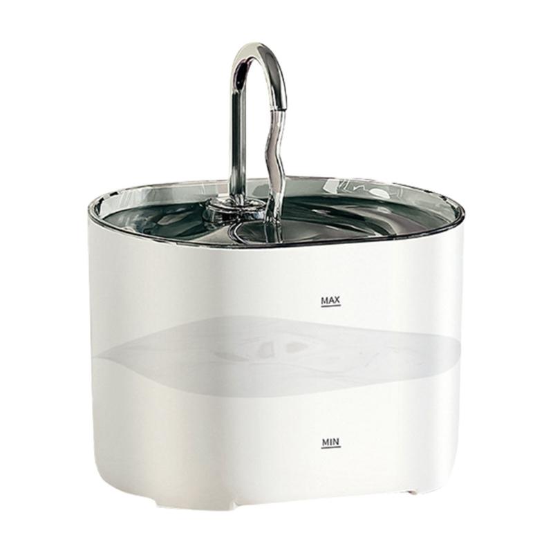 

Battery Operated Pet Water Fountains Large Capacity Cats Water Dispenser for Home and Outdoor Activity білий