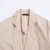 Fashion Style 2024 Autumn New Women's Clothing All-Match Commute Linen Blended Loose Suit Jacket 8169586
