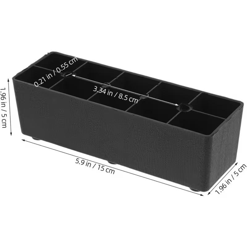 4pcs Heavy-Duty Black Plastic Furniture Legs Height-Adjustable Bed Frame And Chair/Table Supports Square Base Levellers