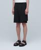 MUSINSA STANDARD Wide Banding Cargo Half Slacks [Black]
