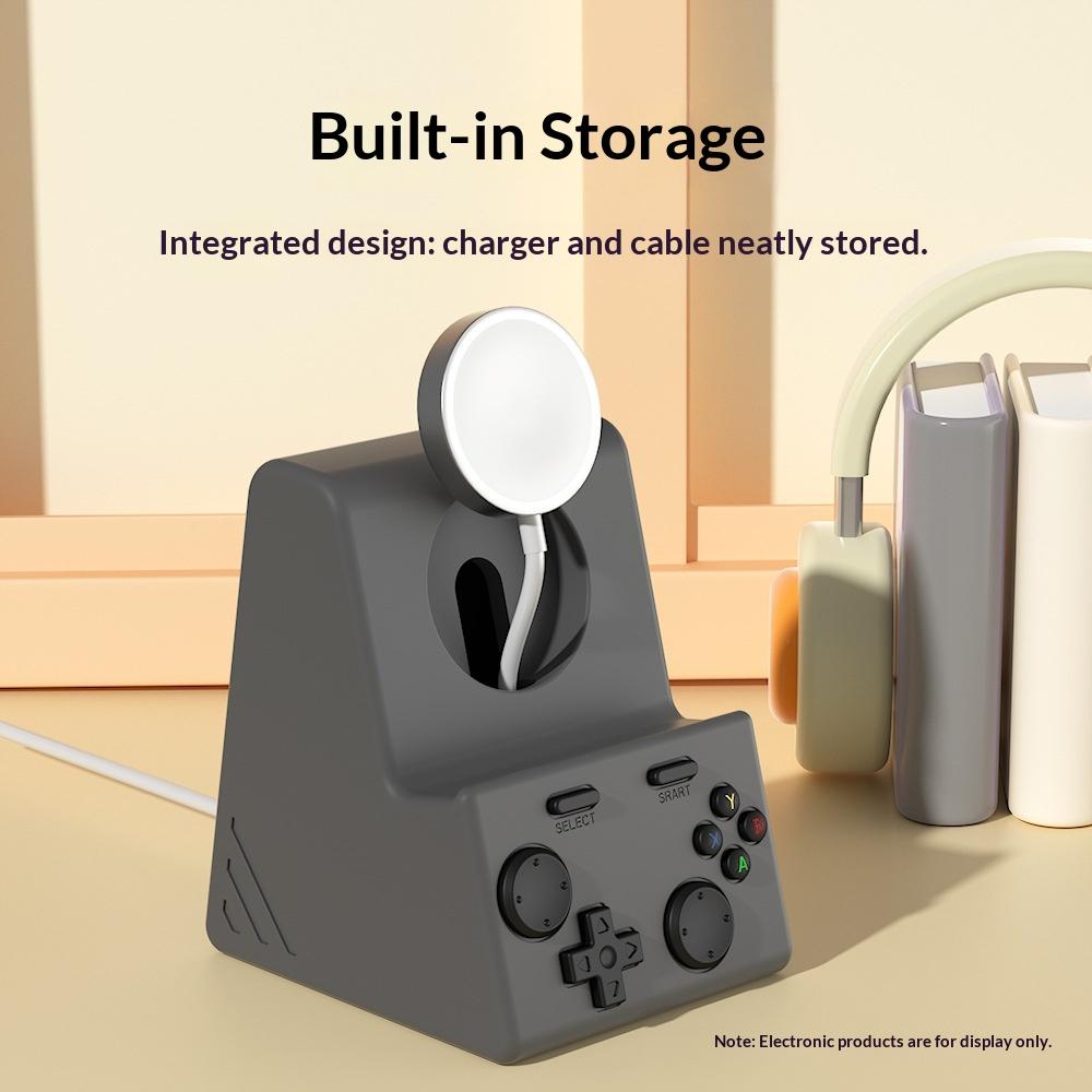 For Apple Watch Charging Stand Game Console Design Anti Slip Silicone Charger Dock