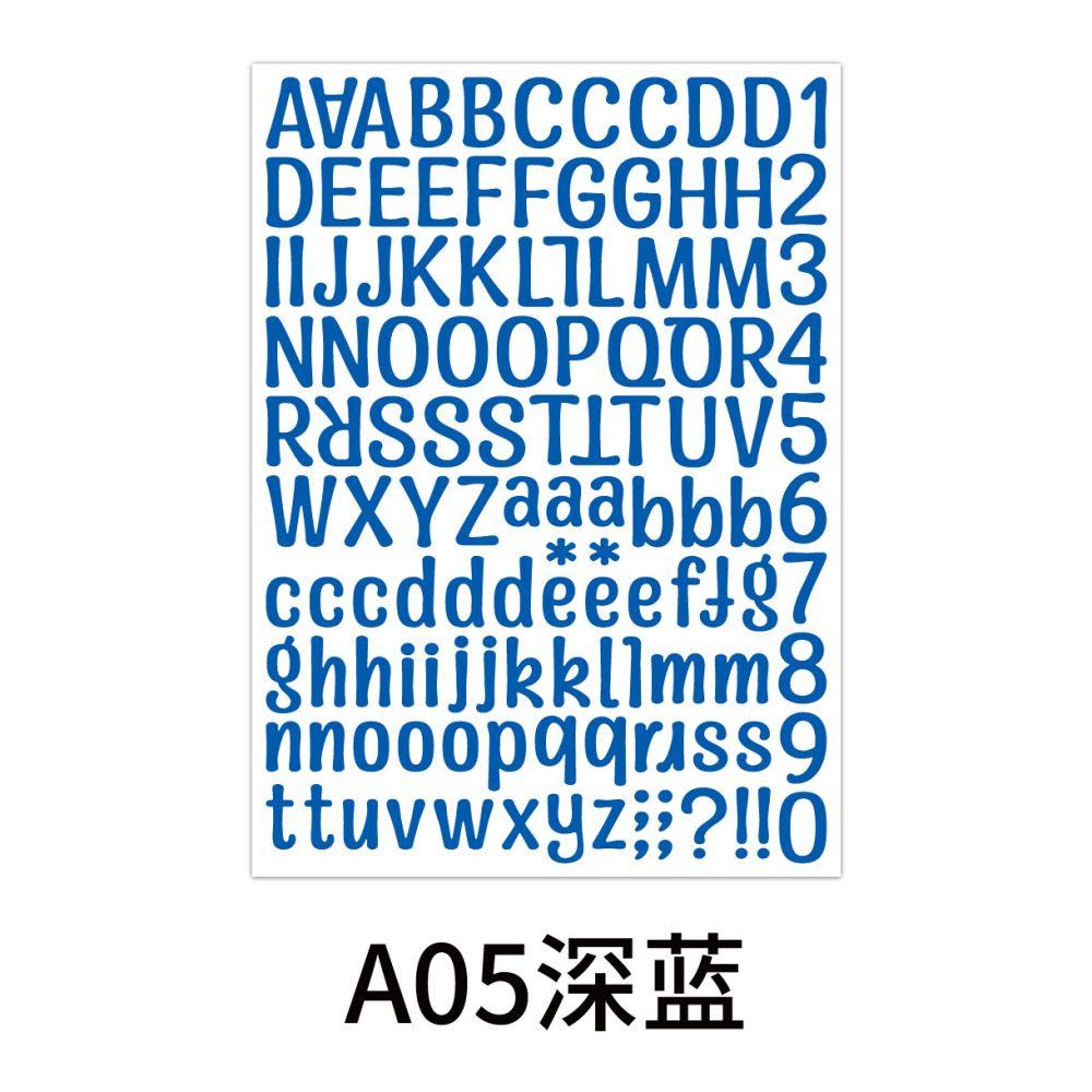 2Pcs 26 Alphabet A-Z Planner Stickers Waterproof Colorful Creative Diy Pvc Letter Number Sticker For Kids Cup Laptop