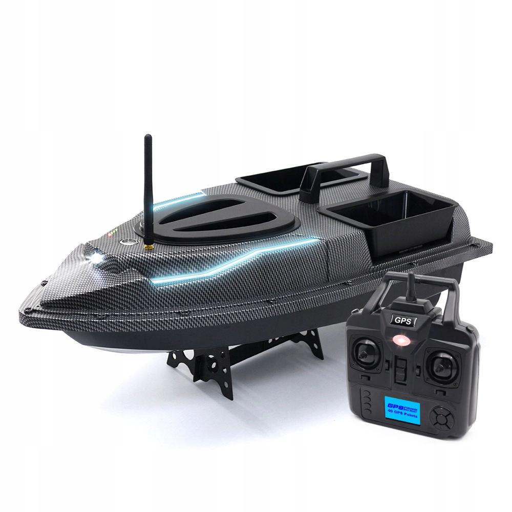 Łódka Zanętowa Flytec V900 Rc Gps 2 Podajniki 1500G Zasięg 500M Pilot Torba