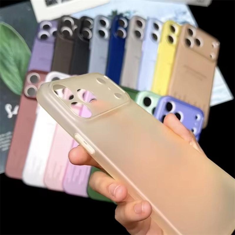 Ultra Thin Matte Translucent Phone Case For iPhone 17 Air 16 15 14 13 12 11 Pro Max Plus Shockproof Clear Slim Soft TPU Back Cove