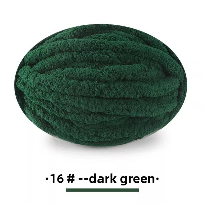 Handmade DIY Rainbow Adient Yarn Scarf Tail Line Finger Knitting Cozy Nest Cuion Thi Ice Strip Yarn