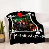 Halloween Horror Icons Blanket Ultra-Soft Suitable for Seaside Bed Livingroom All-Season Use Playful Design Perfect Gift for Relatives and Friends