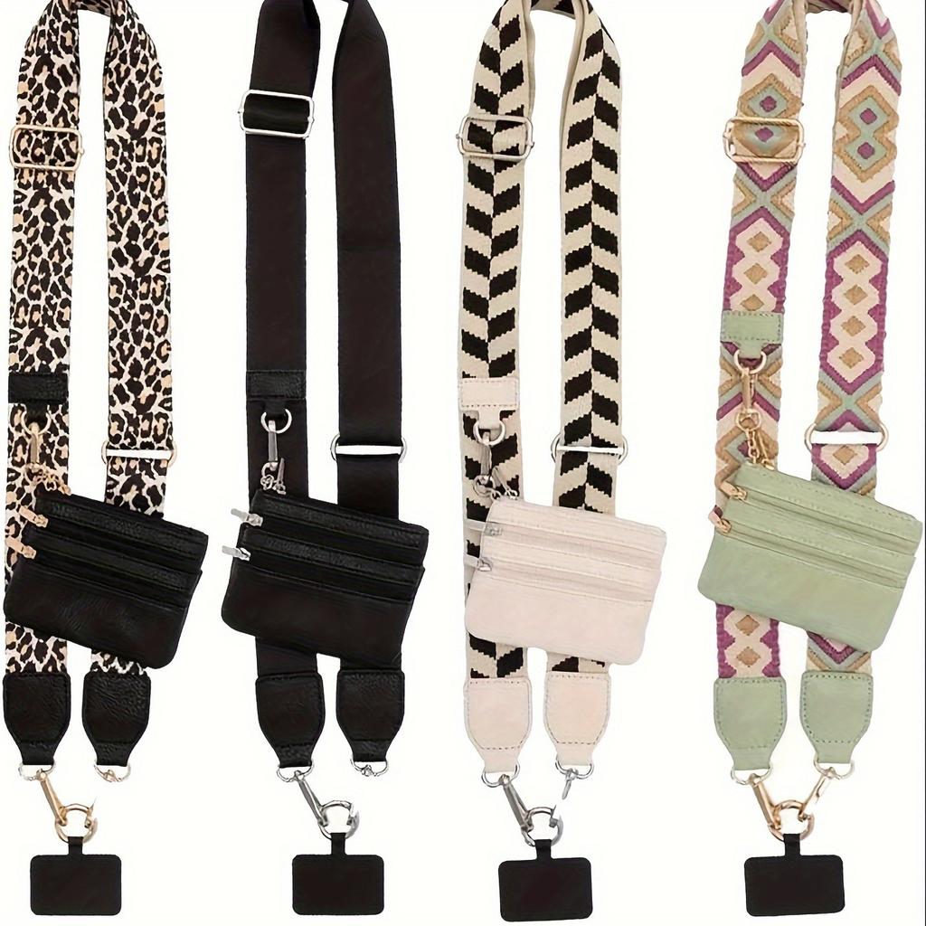 New Phone Lanyard With Zipper Pocket and Storage Bag Adjustable Wide Nylon Straps Can Replace Handbags and Wallets