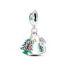 copper Plated Charm Bead Charms Merry Christmas Bells Santa Claus Moose Bead Charms Pendants Compatible With Bangle Bracelets Diy Jewellery Gift