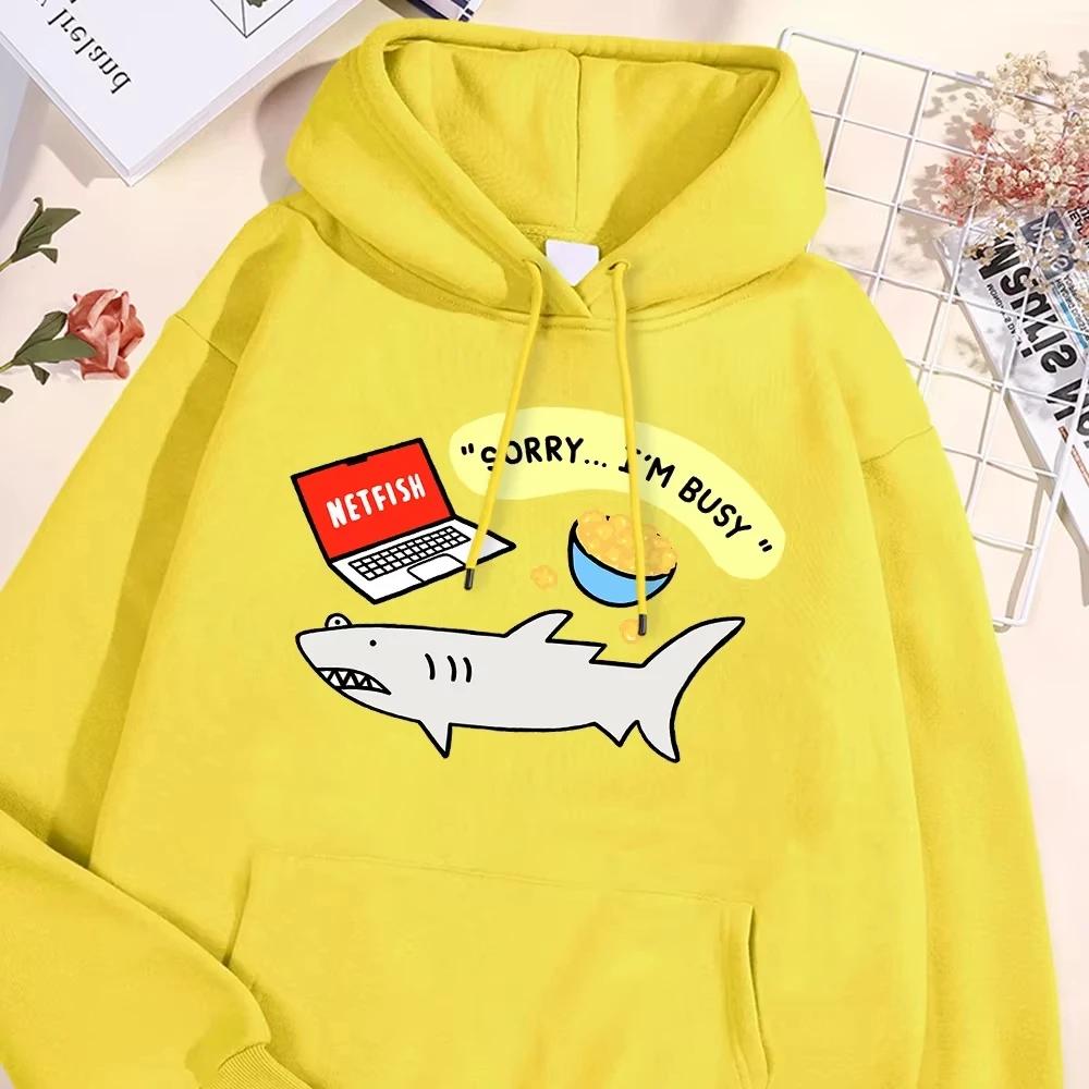 

Забавные мультяшные принты с акулами, уличная одежда, мужские и женские пуловеры с круглым вырезом, толстовки, кавайная флисовая уличная мода, парные 3XL