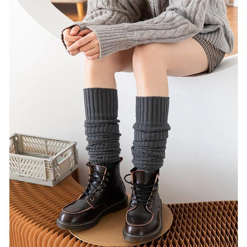 Thicken Lengthen Thigh High Socks Leg Sleeves Long Tube Over Knee High Socks Winter Leggings Yoga Socks Compression Socks