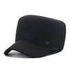Autumn and Winter Men's Cap Dad Among the Elderly Grandfather Old Man Baseball Cap Flat Top Fleece Ear Protector Warm Hat