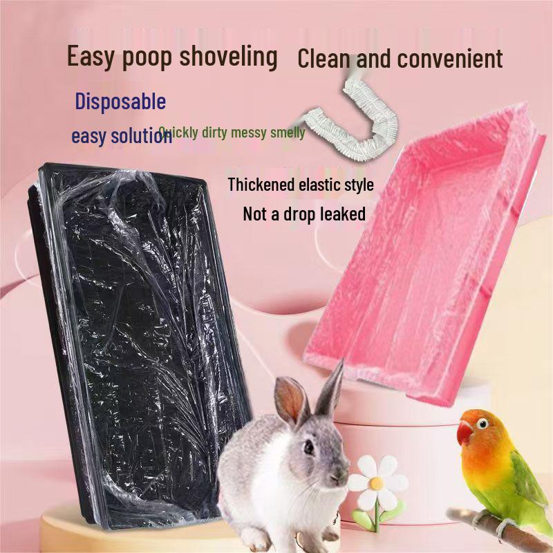 Disposable Plastic Film Mat for Rabbit, Bird, Dog Cage, and Pet Tray Cleaning