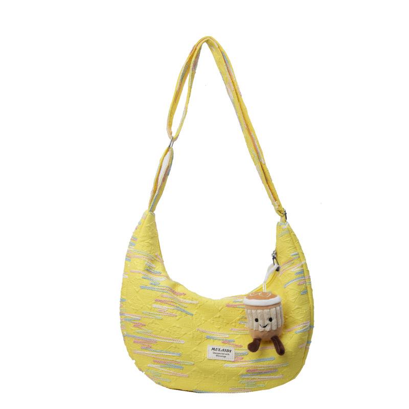 Casual Versatile Niche Bag Women's 2025 New Summer Messenger Bag Nylon Cloth Shoulder Dumpling Bag