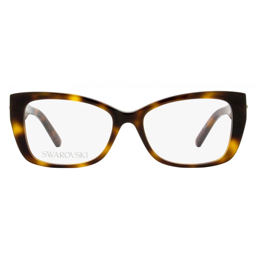 SwarovSki Women S Grid cryStal eyeglaSSeS Sk5452 052 Dark Havana 52mm 052