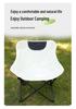 Portable Low Back Moon Chair for Camping and Outdoor Picnics