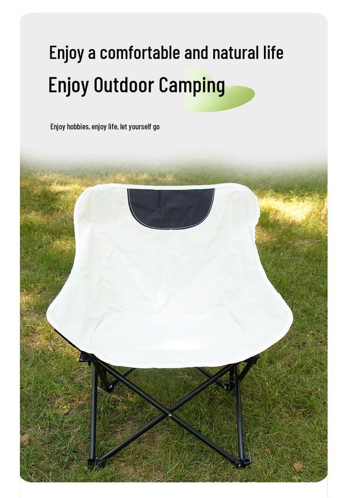 Portable Low Back Moon Chair for Camping and Outdoor Picnics