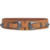 Distressed Retro Double Buckle Elastic Waist Belt - Adjustable Fashion Denim for Women