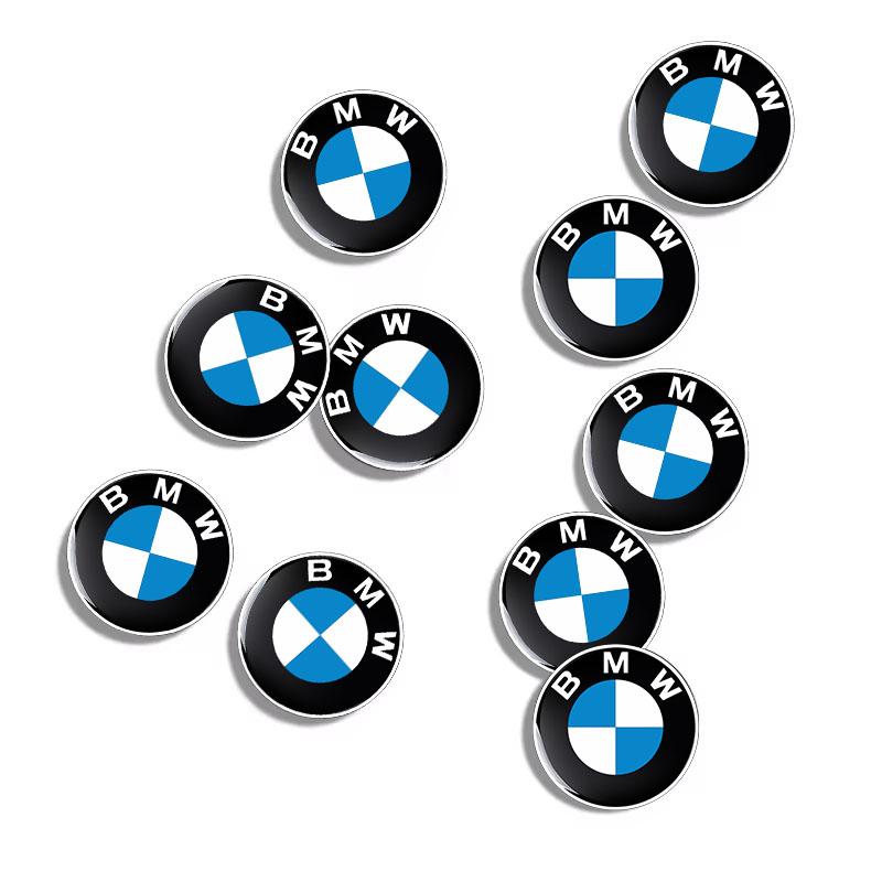 5 stk 11/14 mm Bil Fjernnøkkel Klistremerker Merke Emblem Biltilbehør For BMW Performance X3 X1 X2 X4 X5 X6 E30 E34 E53 E61 E62 E93 G20