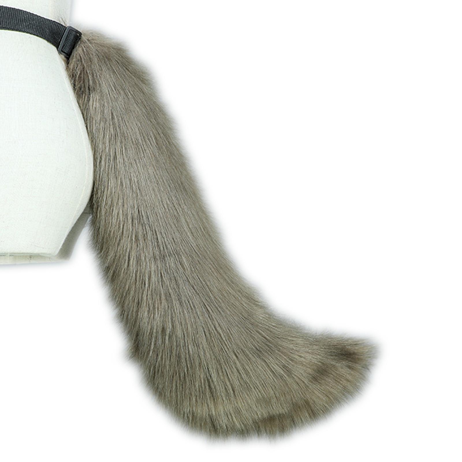 

Регульований пояс Лисий хвіст Котячий реквізит Хутро Пухнастий Косплей Карнавальна вечірка Різдво Аніме Аксесуари Подарунок Костюм на Хелловін