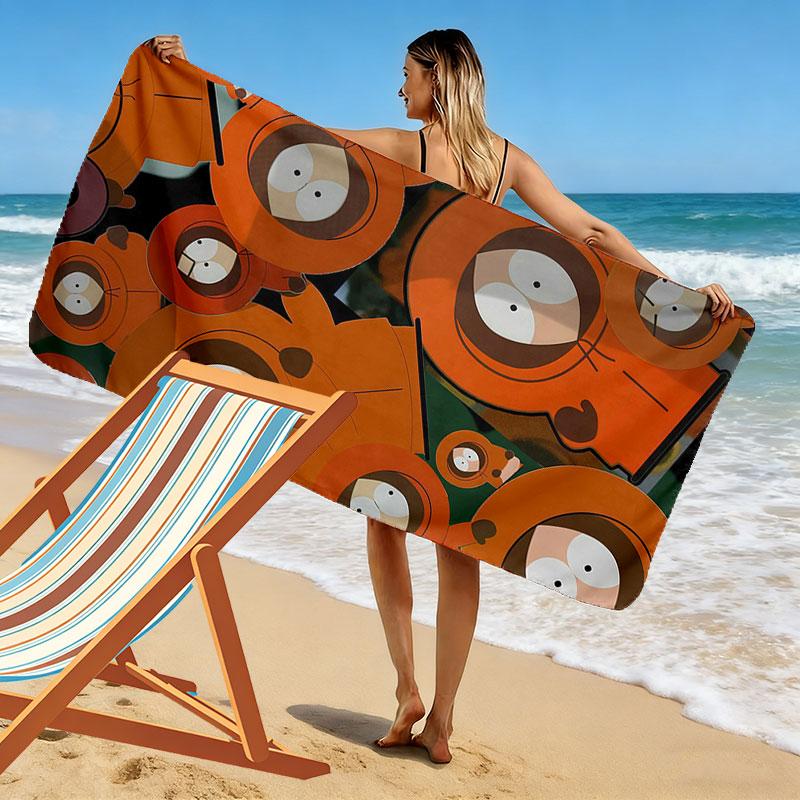 Kenny McCormick Print Beach Towel, Large Soft Quick Dry Towel for Beach Camping Swimming