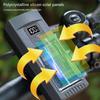 Solar Bike Light Headlight Bright Bicycles Flashlight LED Bike Front Lamp Solar Rechargeable Bicycles Headlight