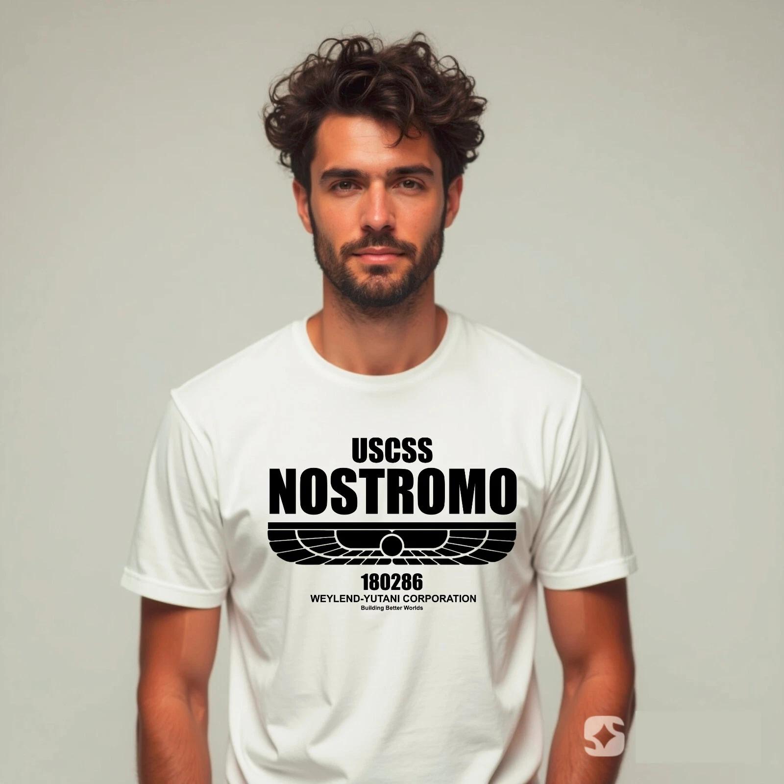 Nostromo T-Shirt 180286 Mens Alien Film Movie USCSS Weyland-Yutani Sci-fi Tees 4XL