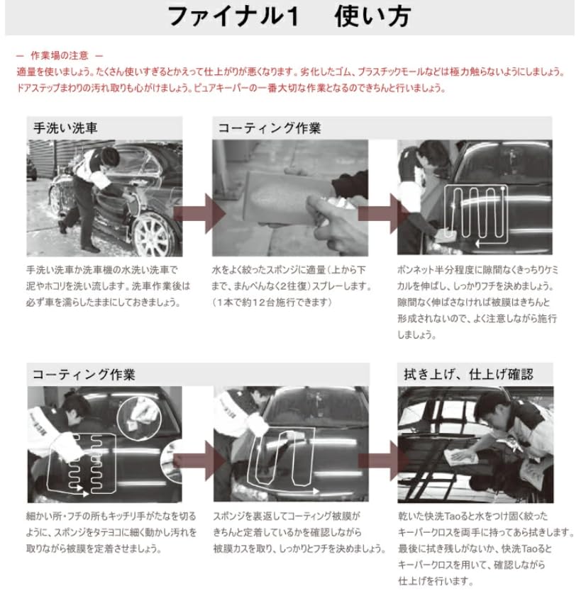 Keeper Keeper Final 1 Dirt Shine Professional Car Wash (KeePer) Remover, Coating,