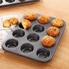 Non-Stick Muffin Pan Carbon Steel Cupcake Mold Kitchen Baking Tool Cheesecake Pan  Bakery