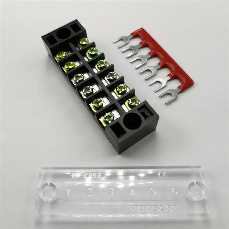 Position Auto Marine Power Distribution Bus Bar Terminal Block 5 Set 15A 600V