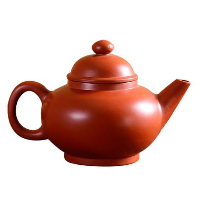Raw Ore Large Capacity 700ml Round Pot Purple Sand Teapot Handmade Dahongpao Cinnabar Teapot Tea Making Filter Tea Maker