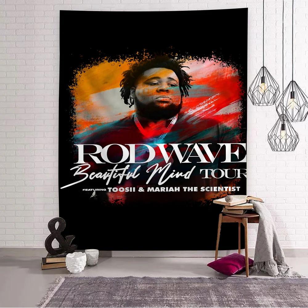 Rod Wave Singer Anime Chart Tapestry Bohemian Wall Tapestries Mandala Wall Art Decor