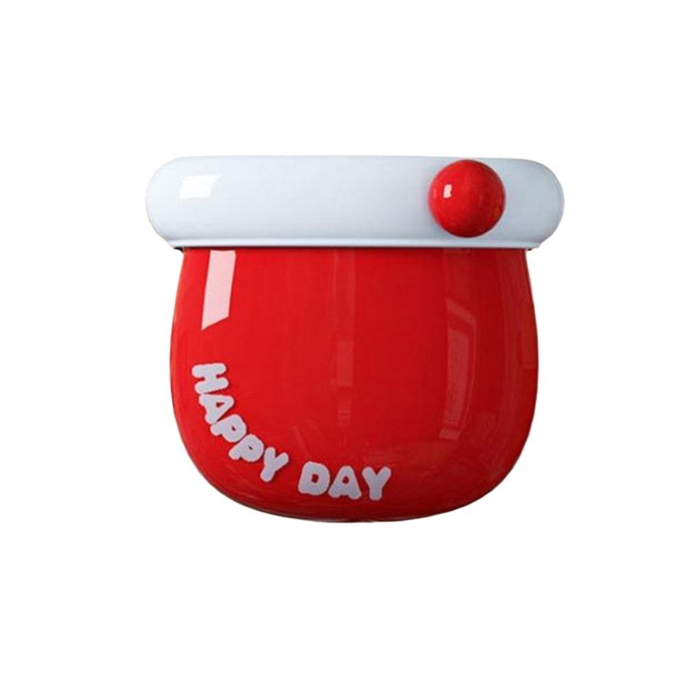 Punch-free Magnetic Storage Box Dopamine Tableware Container Cute Refrigerator Storage Box  Office
