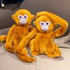 Niedliche Simulations-Äffchenpuppe Plüschtier Goldäffchen Langarm-Äffchenpuppe Vorhang gebündeltes Anhängerpuppe