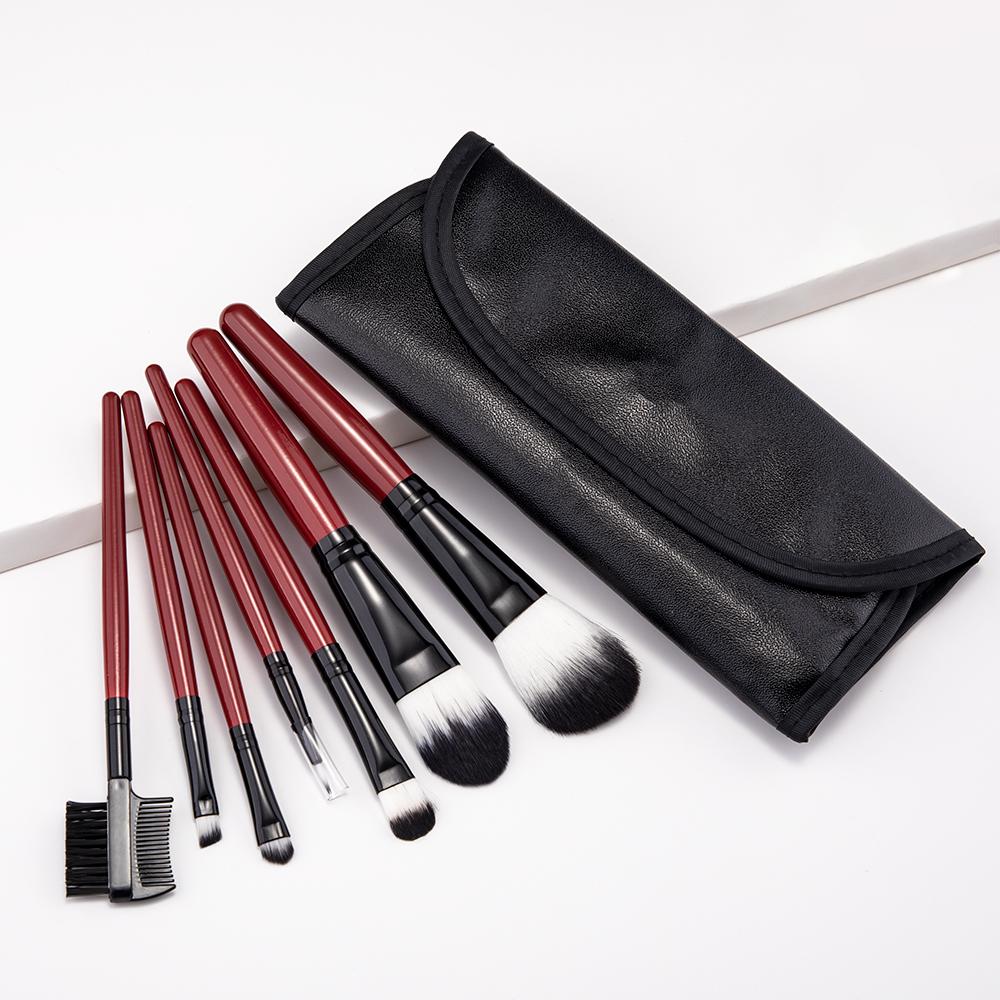 

Makeup Brushes 7pcs Red Powder Foundation Blusher Face Kabuki Brush pincel maquiagem Cosmetics Tools Make Up красный
