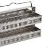 Dyeing Rack In Stainless Steel with Handle for Glass Slides Lab