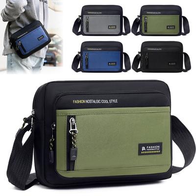 Men's Leisure Large Capacity Shoulder Bag New Light and Simple Messenger Bag Business Travel Portable Briefcase.