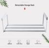 Retractable Shoe Cabinet with Dividers and Under-Hanging Baskets - Easy Install Storage Organizer.