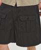 INTEMPOMOOD Thigh Pocket Cargo Shorts_Oil Black