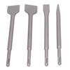 4PCS Electric Hammer Chisels Round Shank Point and Flat Chisel Set for Stone Concrete Brick Wall