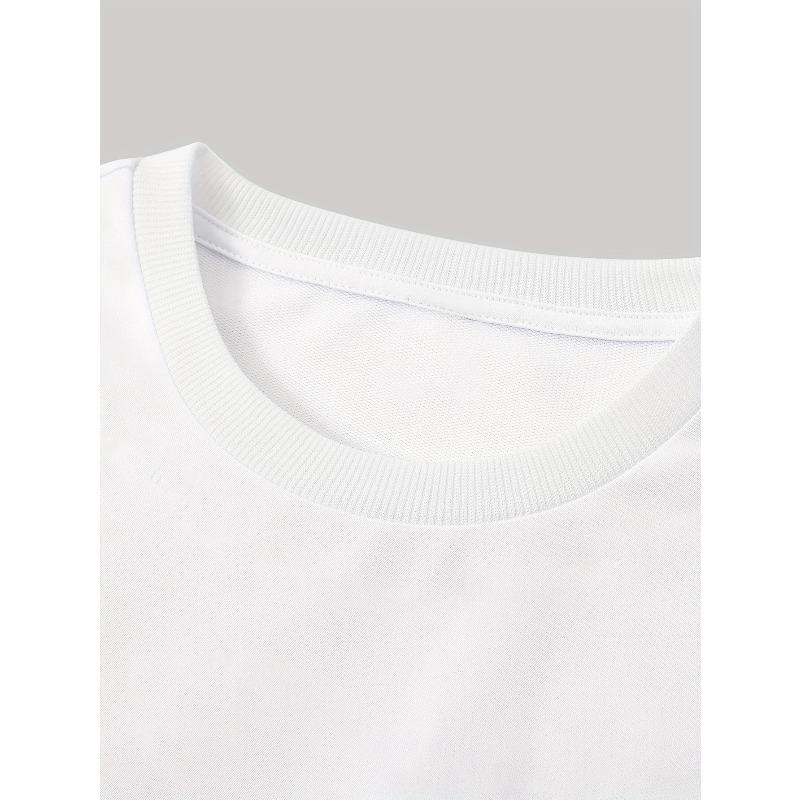 T-shirt z nadrukiem totemu kruka, Luźny T-shirt, Wygodny i oddychający, Letni, Na zewnątrz, Codzienny, Streetwear, Młodzieżowy T-shirt uliczny